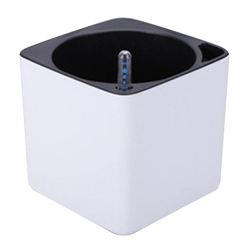 Calandis Plastic Self Watering Planter Pot W/Water Level Indicator White M | Baskets, Pots & Window Boxes | Plant Care, Soil & A