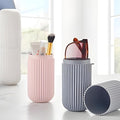 DHMORA Capsule Shape Toothbrush Holder/Multipurpose Storage Holder/Cover Organizer for Bathroom and Travel Use (Pack of 2)