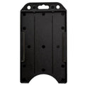 Black 3 1/2' X 2 1/4' Vertical Open-Face Rigid Plastic Id Card Holder By Specialist Id, Sold Individually