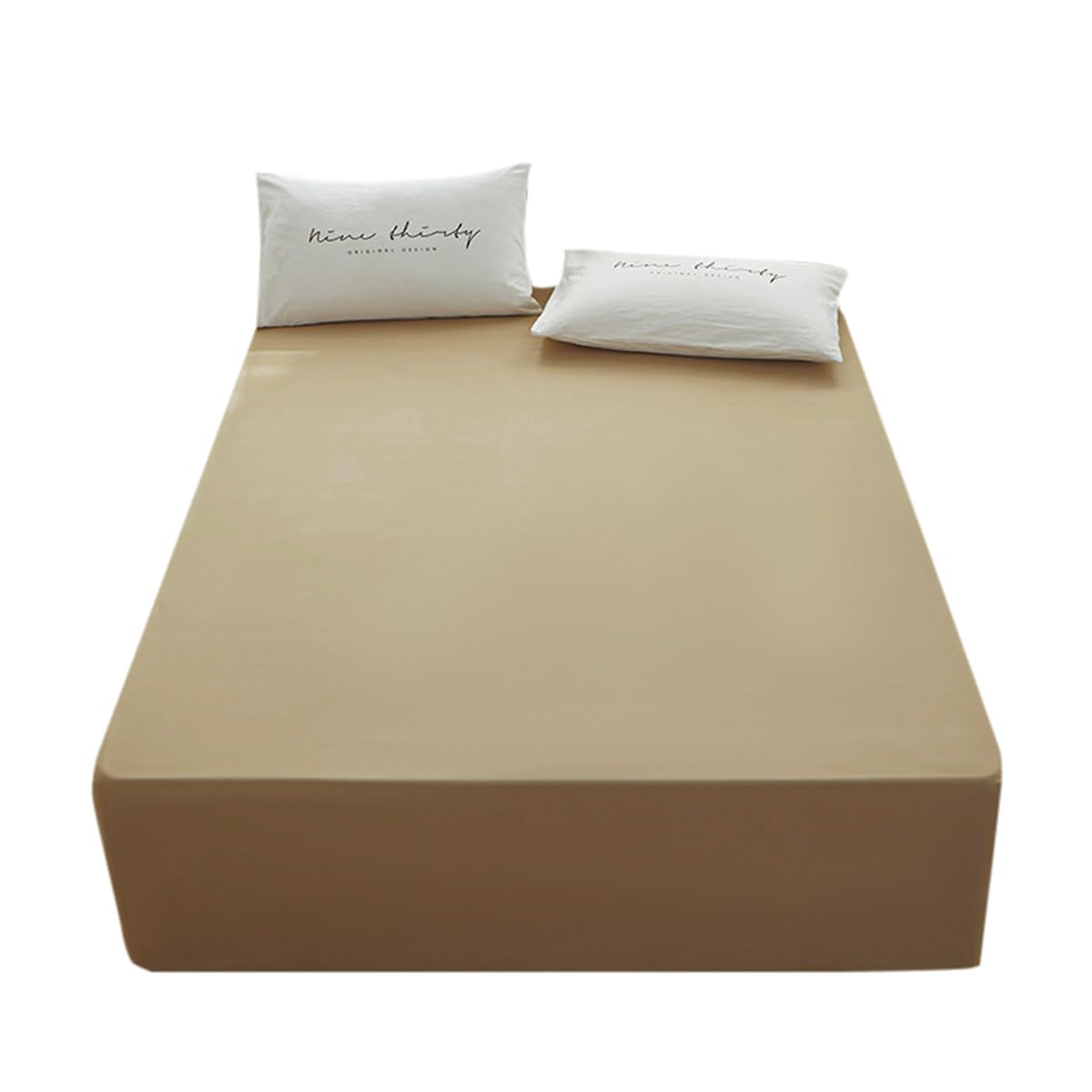 Bedding Twin Size Fitted Sheet Only-Twin Size Deep Pocket Bottom Fitted Sheet Fits 15Inches Bed Matress Sheet Soft And Microfibe