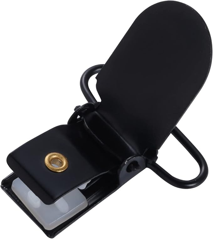 Marrywindix 20Pcs 1' Black Suspender Clips Metal Holder Clips Sheet Fasteners Clips Suspenders Holder For Mattress Pad Cover So