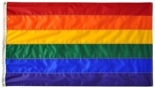 4'X6' 4 X 6 Ft Rainbow Gay Pride Flag Sewn Stripes Solarmax Nylon Us Made