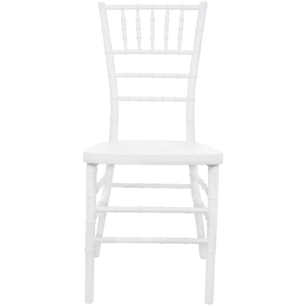 Flash Furniture Advantage White Resin Chiavari Chair