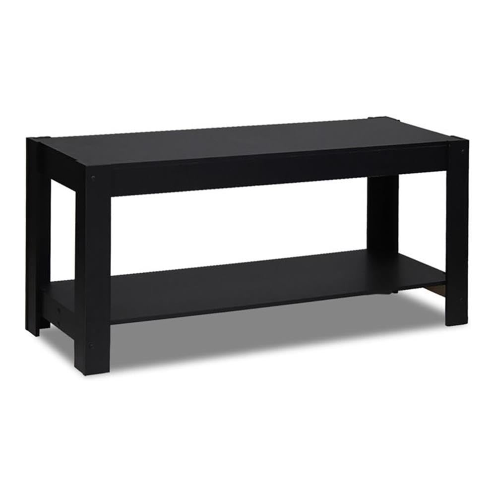 Furinno Parsons Entertainment Center Television Stand/Coffee Table, Black