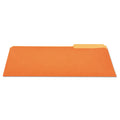 Universal 10507 File Folders, 1/3 Cut One-Ply Top Tab, Letter, Orange/Light Orange, 100/Box