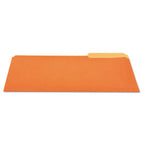 Universal 10507 File Folders, 1/3 Cut One-Ply Top Tab, Letter, Orange/Light Orange, 100/Box