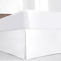 Luxury Pleated Queen Bed Skirt With Split Corners - 16 Inch Tailored Drop Easy Fit - Pleated Dust Ruffle - 100% Microfiber Soft,