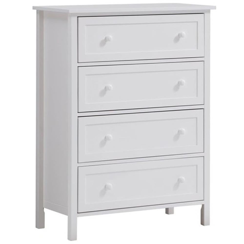 ACMW Iolanda 4 Drawer Wooden Chest in White