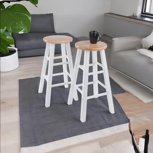 Ergode Wood Element Counter Stool Set - Elegant, Sturdy, Versatile Kitchen Upgrade