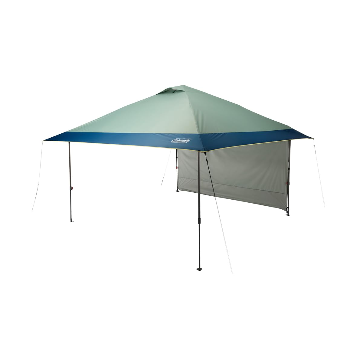 Coleman Oasis Instant Pop-Up Canopy Tent with Side Wall Attachment, 10x10ft Portable Shelter with Simple Setup & Takedown, Wheel