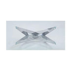 Acme Dekel Dining Contemporary Styled Glass Table in Chrome Finish
