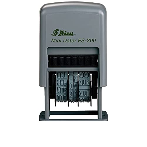 Shiny Self-Inking Rubber Date Stamp - S-300 - Black Ink (42510-K) Model: S300 Office Supply Store