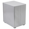 Flash Furniture Warner Modern 3-Drawer Mobile Locking Filing Cabinet with Anti-Tilt Mechanism and Hanging Drawer for Legal & Letter Files, Gray, Set of 1