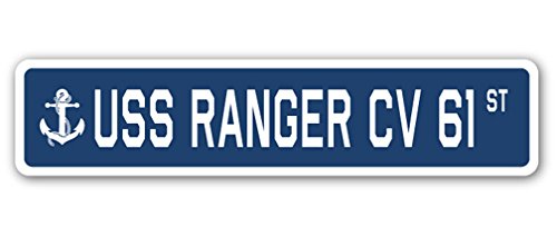 Uss Ranger Cv 61 Street Sign Us Navy Ship Veteran Sailor Gift