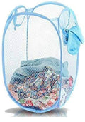 NP Cart Foldable Mesh Laundry Basket, Collapsible Design Sturdy Material & Durable Handles Laundry Bag (Multi Color)(Pack Of 1)