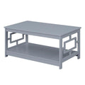 Convenience Concepts Town Square Coffee Table with Shelf, Gray
