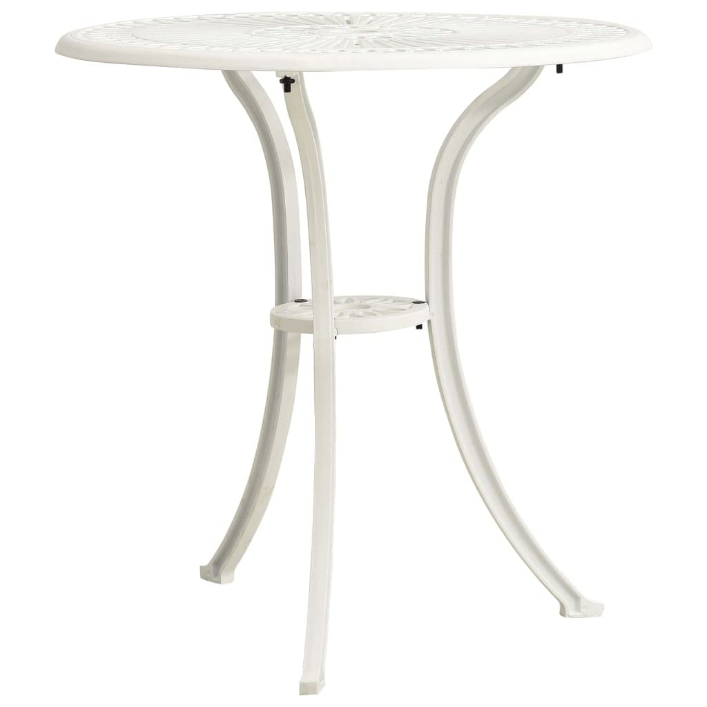 vidaXL Patio Table, Patio Table with Glass Top, Garden Table, Garden Furniture for Front Porch Deck Lawn Backyard, Industrial, Cast Aluminum