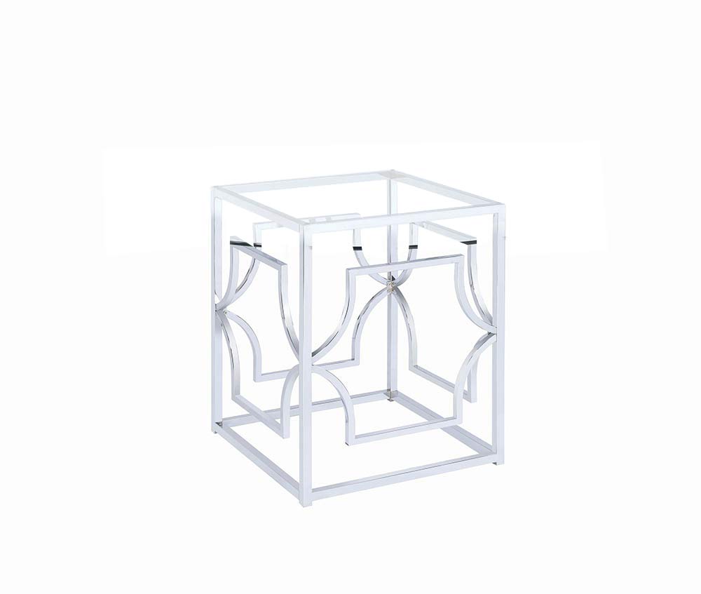 Coaster 190701 Mischa Dining Table Base, Chrome