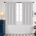 Deconovo Blackout Curtains For Bedroom–Thermal Insulated, Noise-Reducing, Energy-Efficient Drapes For Privacy & Soundproofing–Ideal For Parents, Seniors–42W X 45L Inch, Greyish White, 2 Panels