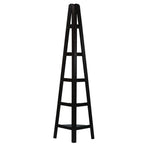 Yu Shan Co Usa Ltd 5-Shelf Corner Ladder Espresso Bookcase Espresso Espresso Finish