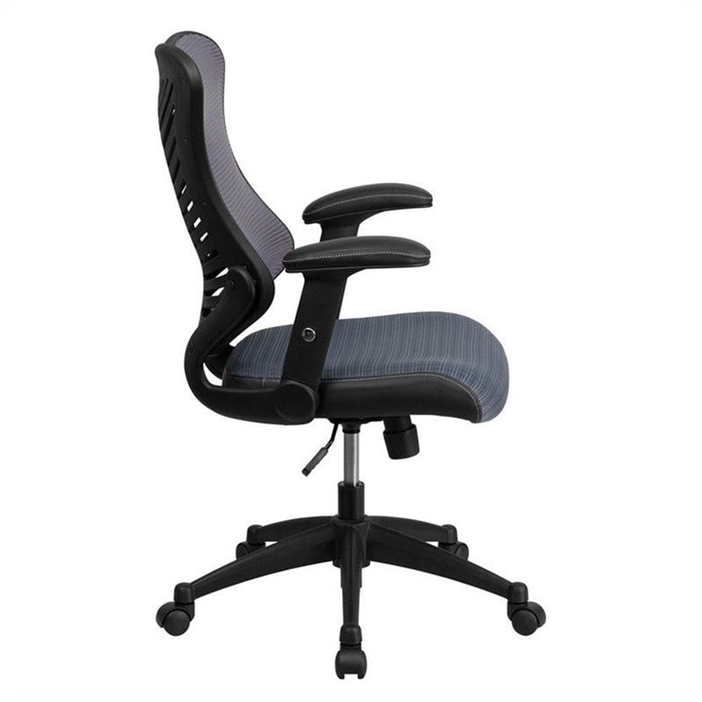 Flash Furniture Kale High Back Designer Gray Mesh Executive Swivel Ergonomic Office Chair with Adjustable Arms