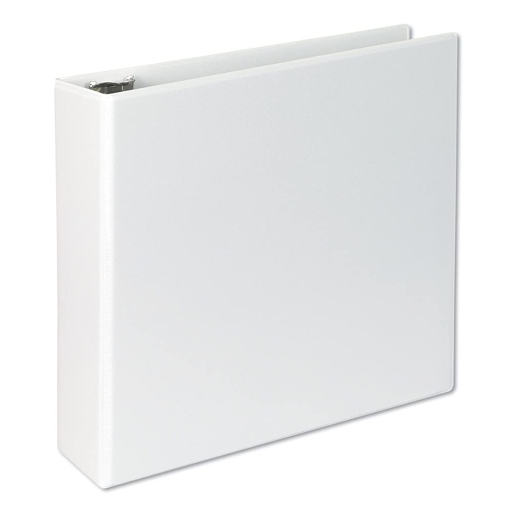 Universal 20748 Slant-Ring Economy View Binder, 3-Inch Capacity, White