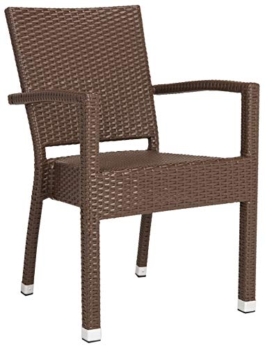 Safavieh Outdoor Living Collection Kelda Wicker Arm Chairs