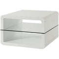 Coaster Home Furnishings Square 2-Shelf End Table Glossy White