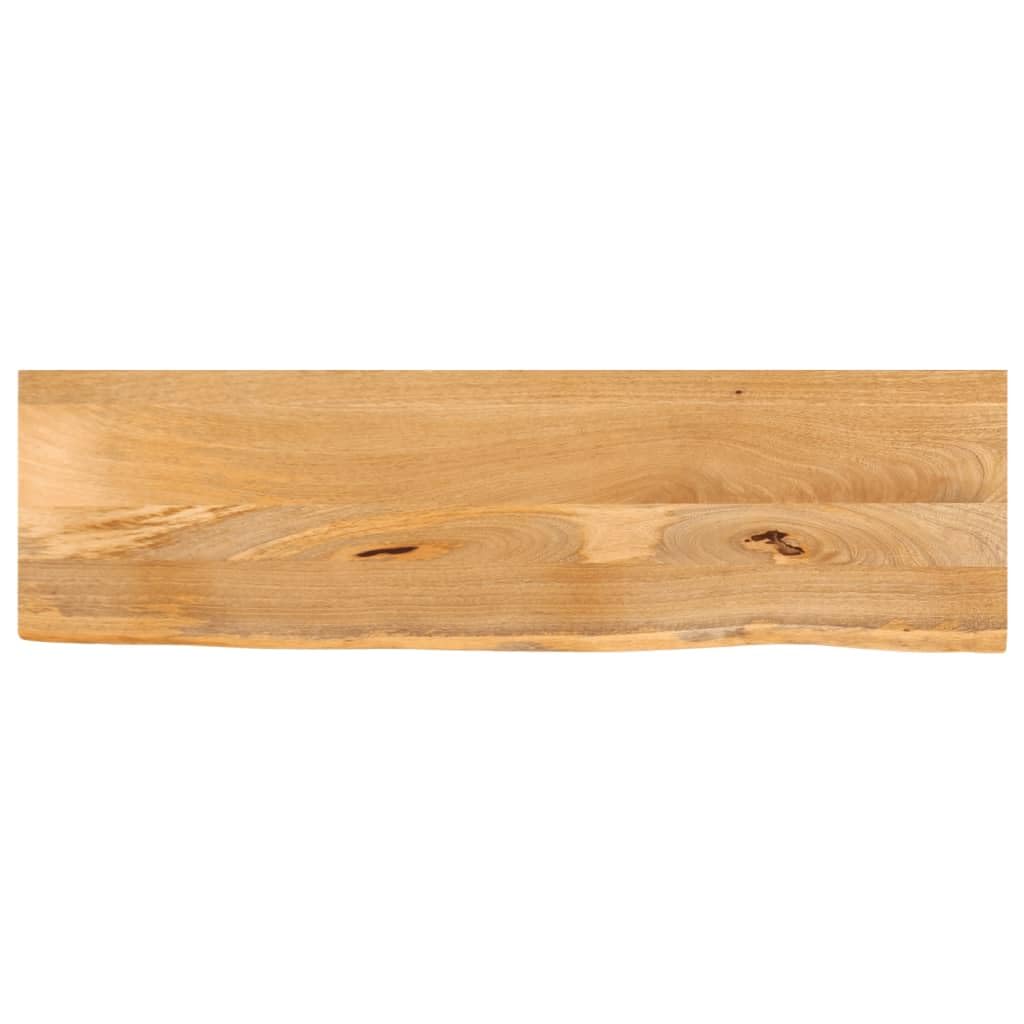 vidaXL Table Top Live Edge 47.2inchx11.8inchx1inch Solid Wood Mango