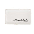 Glory Haus Thankful for You Ceramic Trinket Tray - 6 x 3.5 Hand Painted Dish for Jewelry, Coins & Keys, Express Gratitude with M