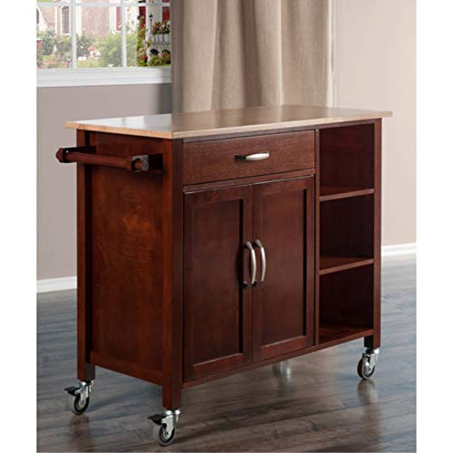 Ergode Elegant Marissa Kitchen Cart - Stylish Design | Ample Storage & Mobility
