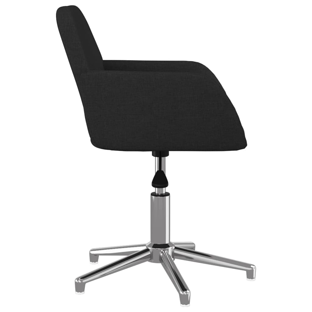 vidaXL Swivel Office Chair - Modern Design with Adjustable Height and Swivel Features, Upholstered in Black Fabric for Professional or Home Office Use