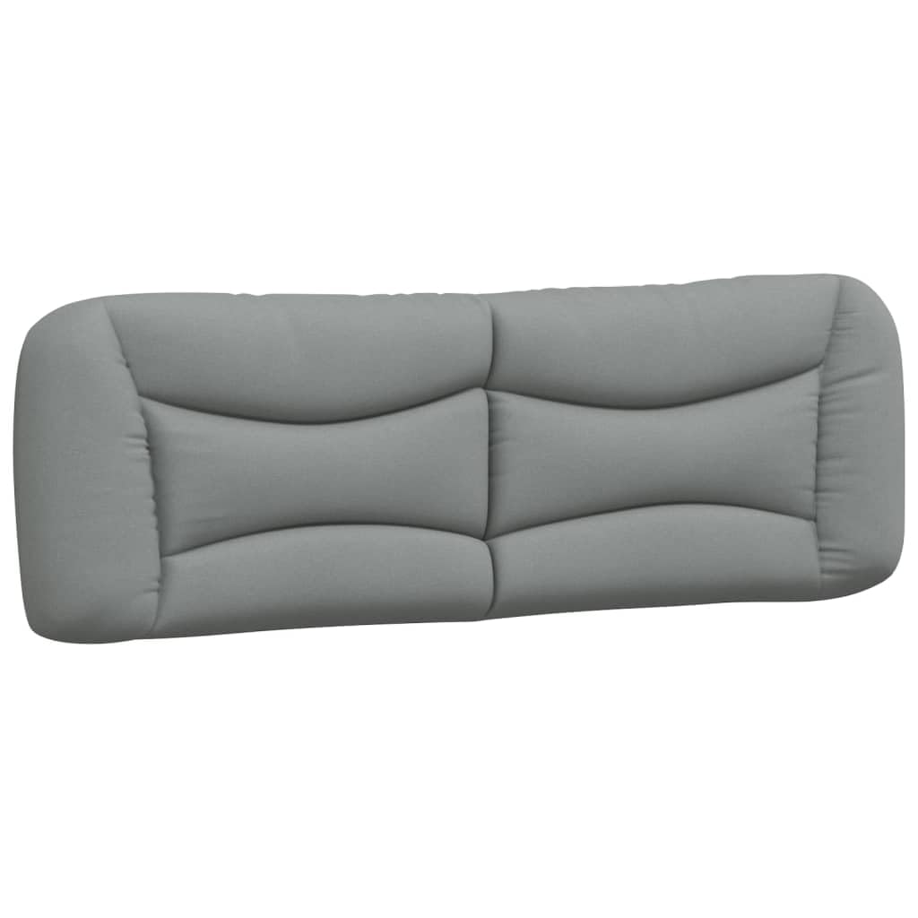 vidaXL Light Gray Headboard Cushion - 59.8" Fabric Upholstered Pillow, Durable and Breathable with PP Fiber Filling, Ideal for Bed Reading & TV Support