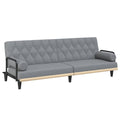 vidaXL Contemporary Light Gray Fabric Sofa Bed - Convenient Armrest Design, Foam Filling, Versatile Functionality, Plywood Construction | Modern Design