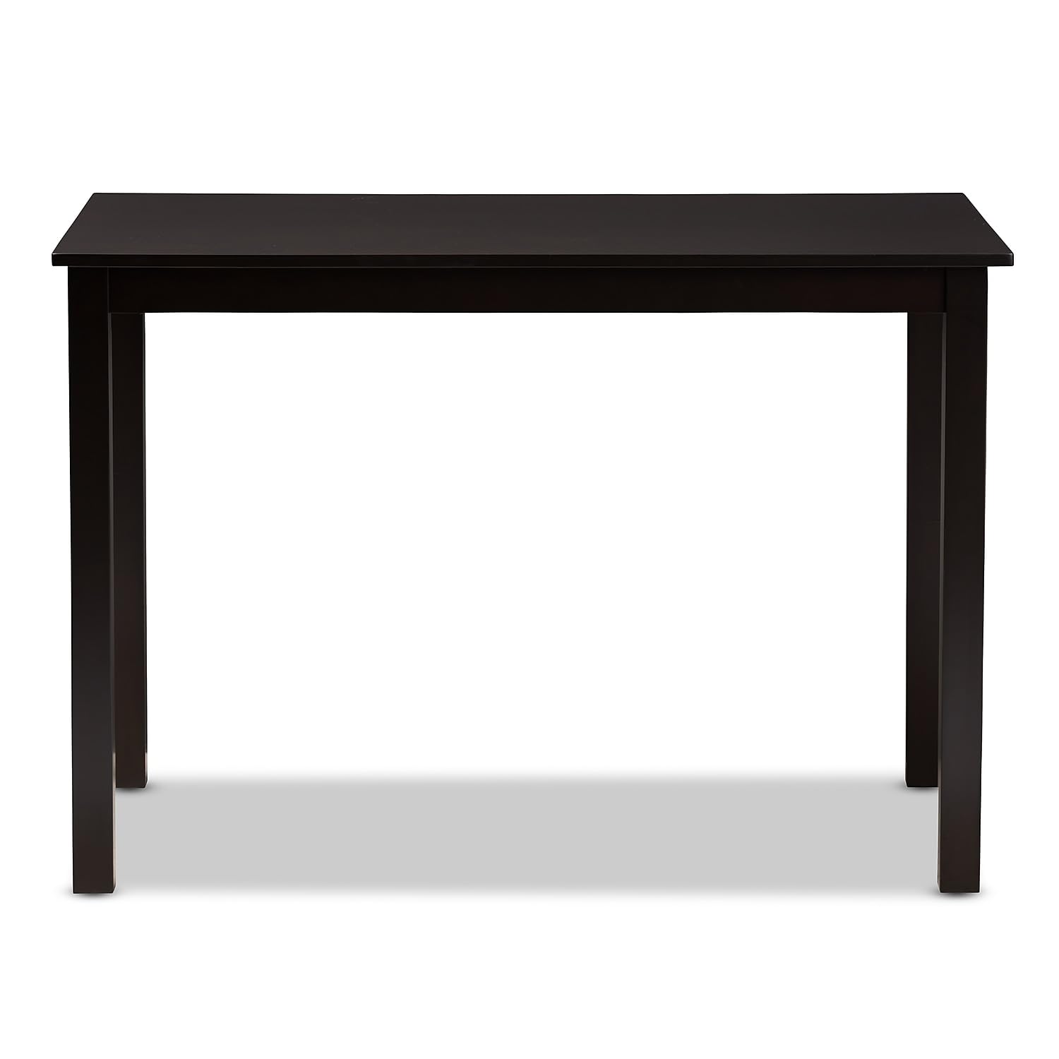 Baxton Studio Eveline Wooden Dining Table, 27.56-inch D x 43.31-inch W, Espresso Brown (231-8026-HIT)