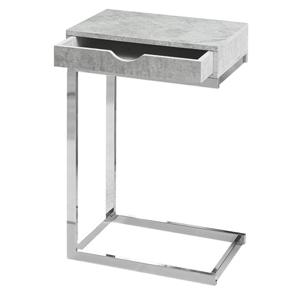 Monarch Specialties Accent Drawer C-Table - Thumbnail 2