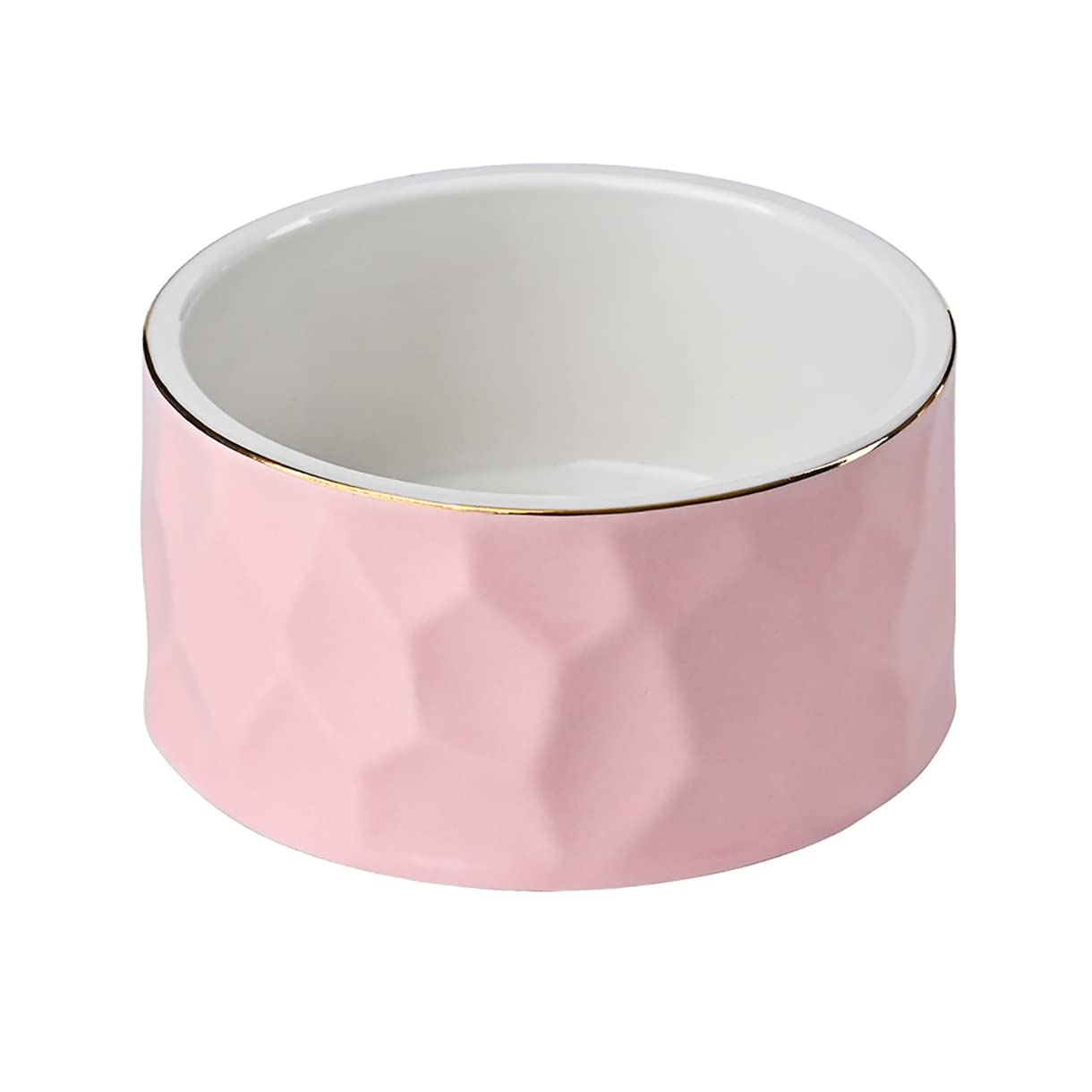 Aewill Ceramic Paper Clip Holder Ceramic Paper Clip Dispenser Organizer For Office Desk Binder Clip Holder (Pink)