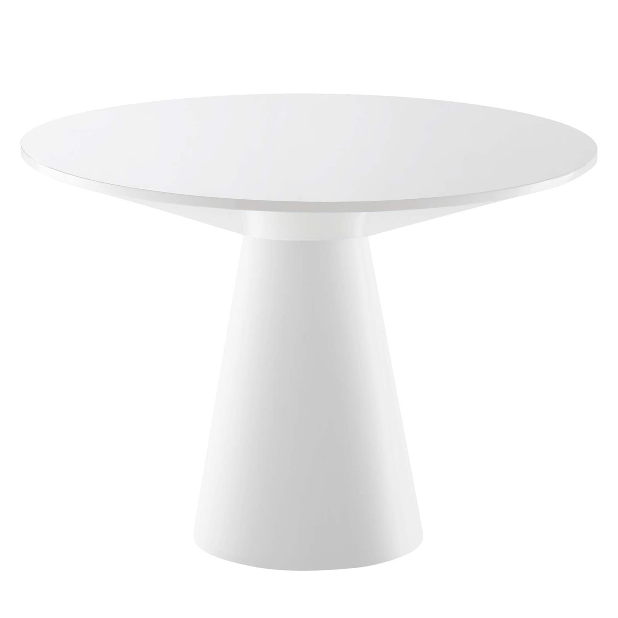 Modway Provision 75&Quot; Oval Mdf Wood Dining Table In White Finish