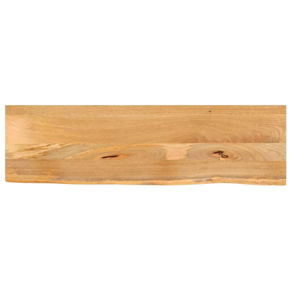 vidaXL Table Top Live Edge 39.4inchx7.9inchx1inch Solid Wood Mango