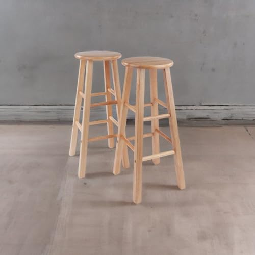 Ergode Wood Element Bar Stool Set - Elegant, Sturdy, 220lb Capacity