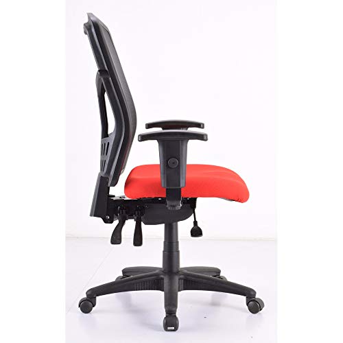 Lorell Premium Molded Chair Seat, for Ergomesh Frame, Red
