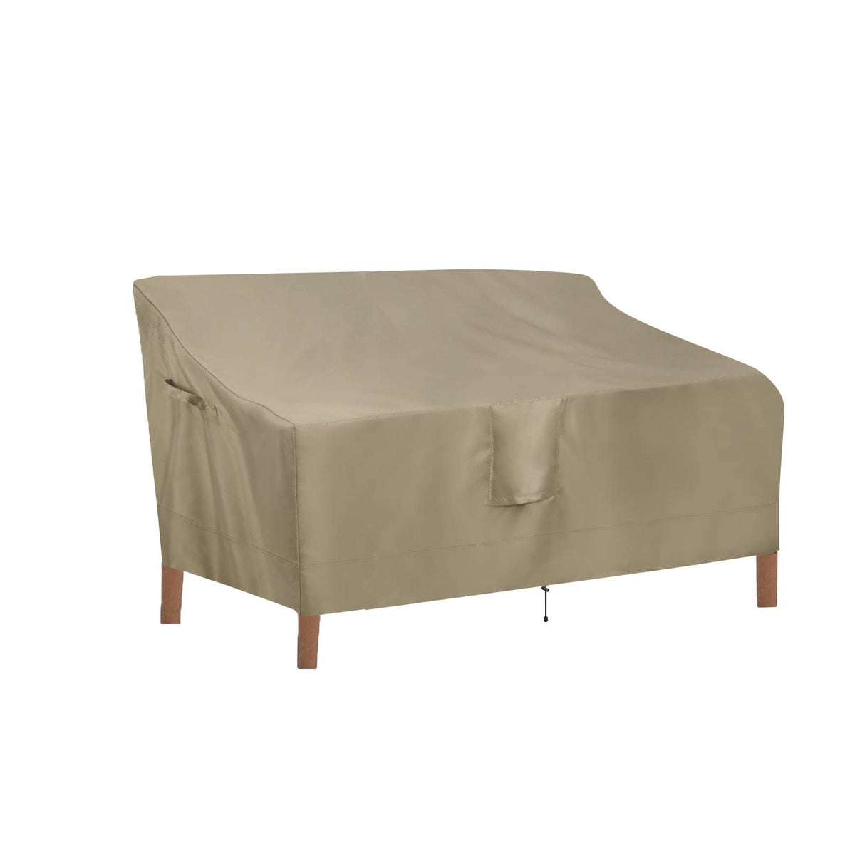 Outdoorlines Outdoor Waterproof Patio Loveseat Couch Cover - Uv Resistant Patio Sofa Furniture Covers Weatherproof Heavy Duty Glider Covers For Outdoor Furniture, 58Wx32.5Dx31H Inches, Camel