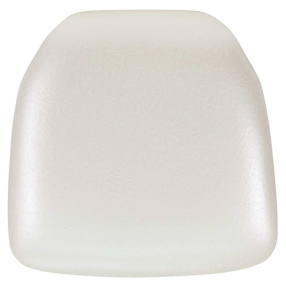 Flash Furniture Hard Ivory Vinyl Chiavari Chair Cushion