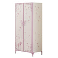 Acme Priya Ii 2-Door Metal Frame Kids Wardrobe Armoire In White