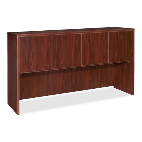 Lorell® Essentials Series Hutch, 72&quot;W, Mahogany