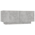 vidaXL Bedside Cabinet Home Indoor Living Room Bedroom Nightstand Side Cabinet Couch Table Telephone Stand Furniture Concrete Gray Engineered Wood