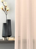 Curtain King Presents Light Weight Sheer, Set of 2 (Beige, 7 Feet)