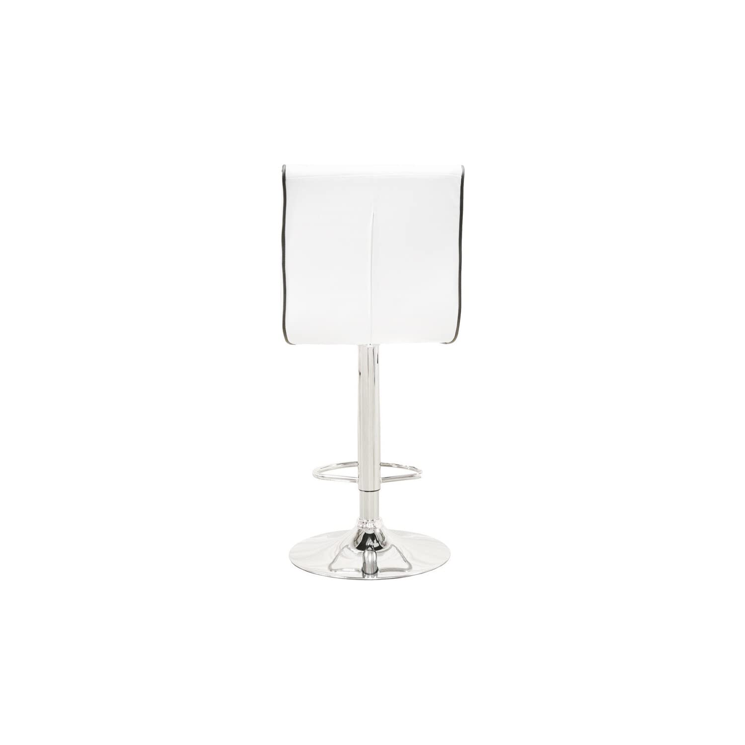 Best Master Swivel Bar Stool With Crystal And Tufted Look In White (Set Of 2)