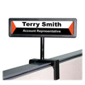 Wholesale Case Of 10 - Advantus People Pointer Cubicle Sign-People Pointer Cubicle Sign, 9'X5/8'X6-1/2-8', Black