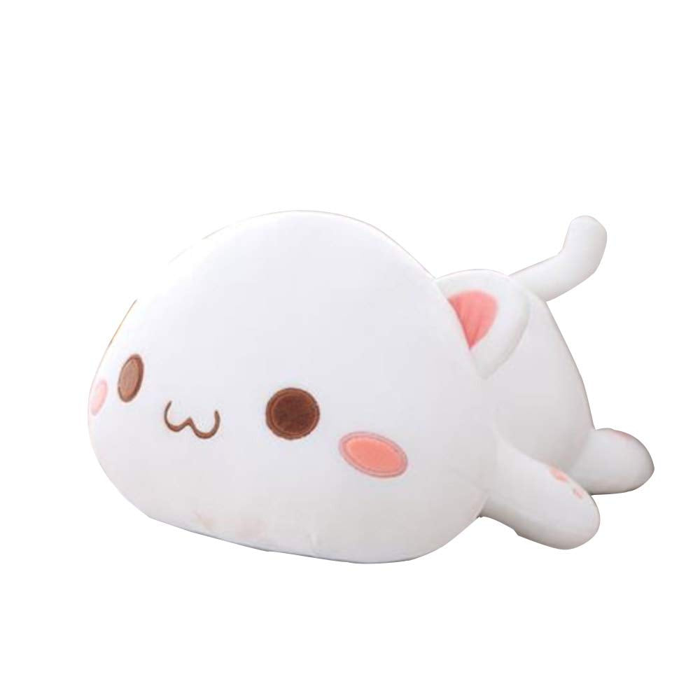 Oukeyi Cute Kitten Plush Toy Stuffed Animal Pet Kitty Soft Anime Cat Plush Pillow, Plush Cat Doll Soft Stuffed Kitten Pillow Dol
